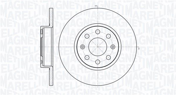 MAGNETI MARELLI Тормозной диск 361302040165